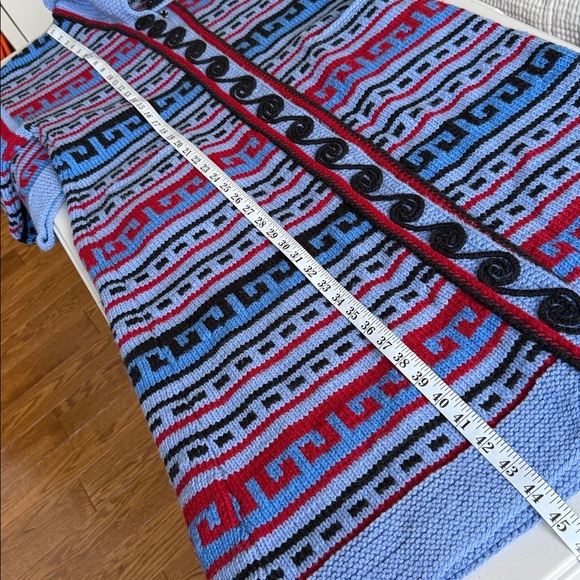 Hand-Knit Kimono Style Long Sweater Jacket Cardigan - Picture 15 of 17